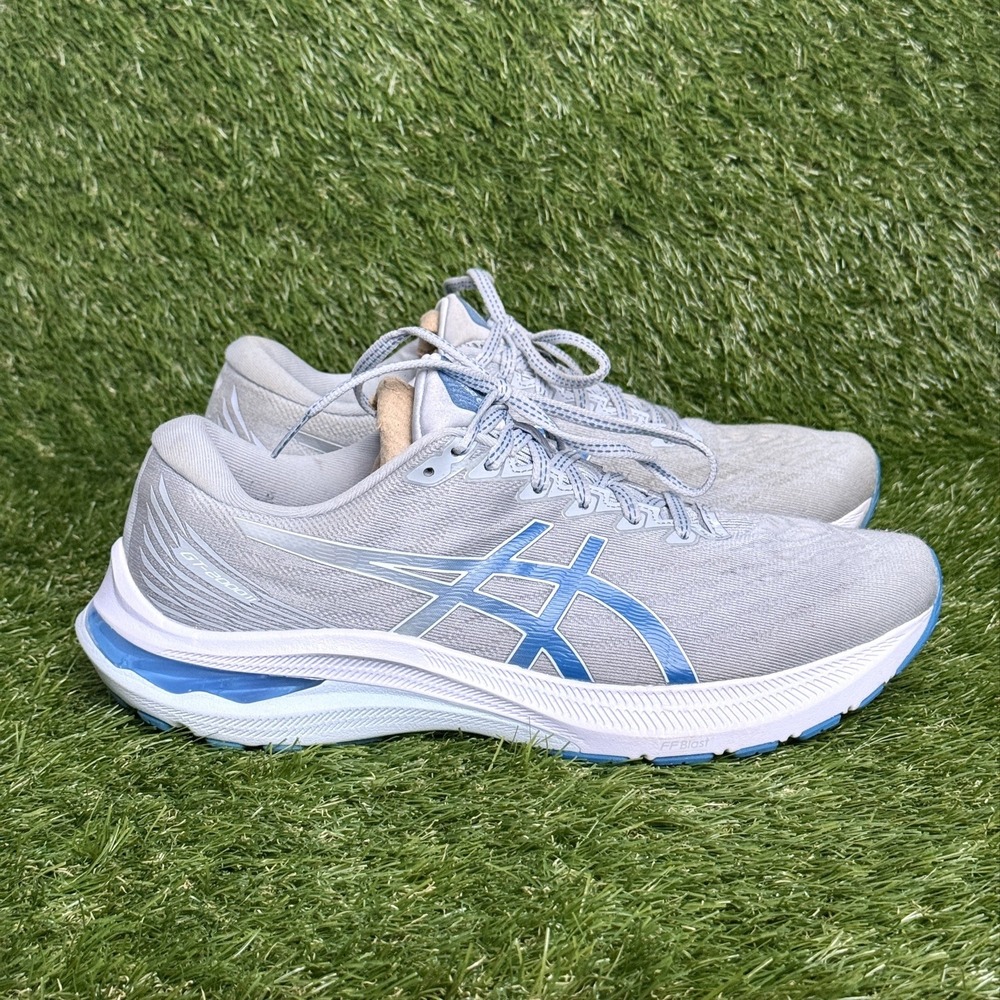 ASICS GT-2000 11 Women's Size 11 Running Shoes Grey Blue White Athletic 1012B271